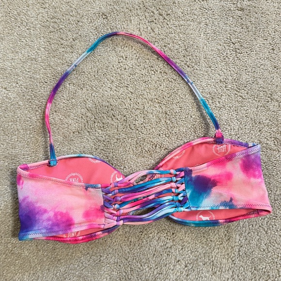 PINK Victoria’s Secret Tie Die Bikini Top - Picture 2 of 4